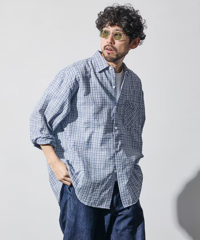 別注沙克襯衫格紋標準領長袖