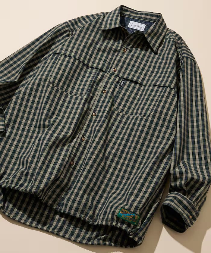 Foxfire × FREAK'S STORE別注 釣魚口袋 長版袖 束繩襯衫