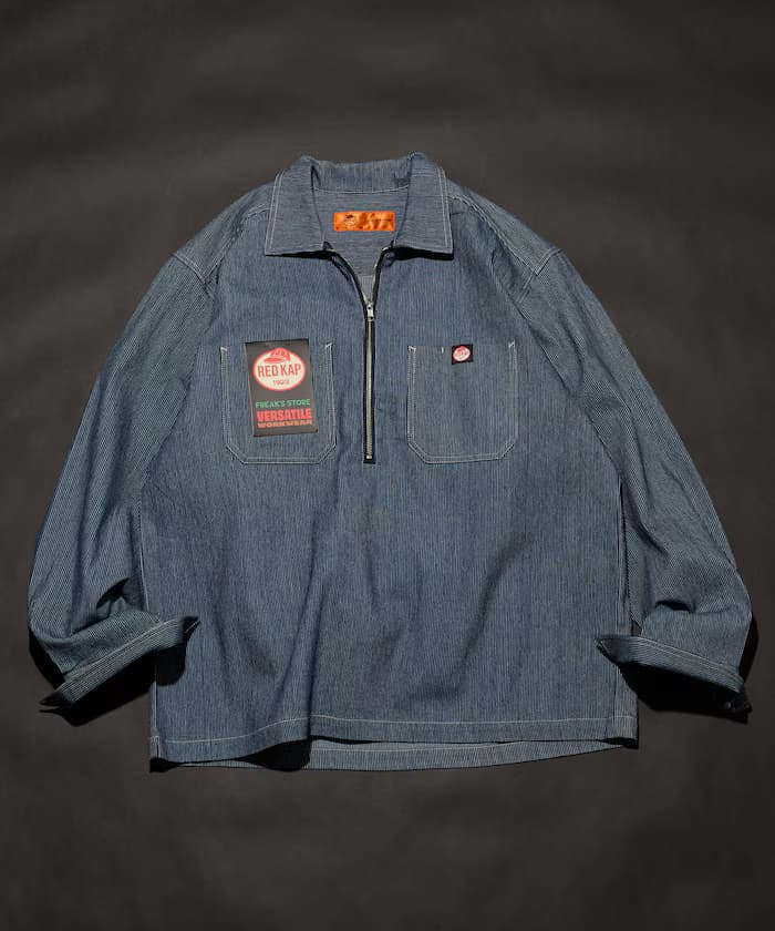 別注 半拉鏈 長袖 套頭衫襯衫