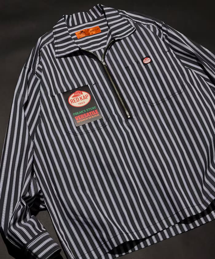 別注 半拉鏈 長袖 套頭衫襯衫