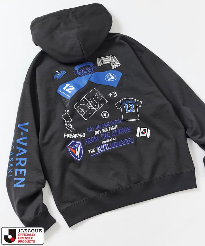 J.LEAGUE × FREAK'S STORE 特別款SUPPORTERS拉鍊連帽衛衣【Vファーレン長崎】