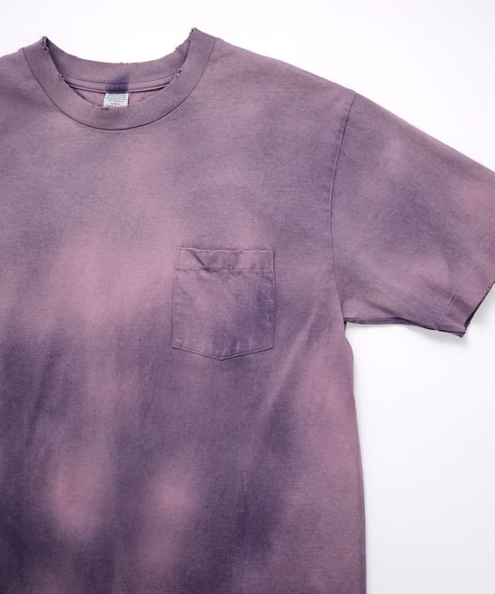【4/3 12:00~発売】80-90s USA POCKET TEE SUNFADE