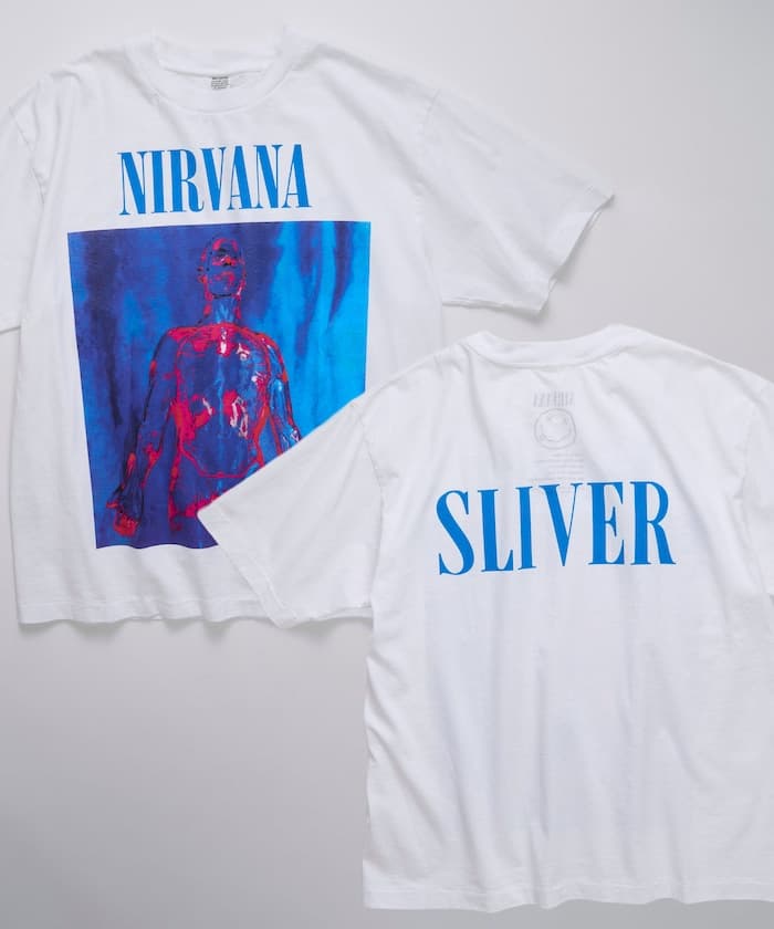 【4/3 12:00~発売】NIRVANA SLIVER クルーネック バンドT恤
