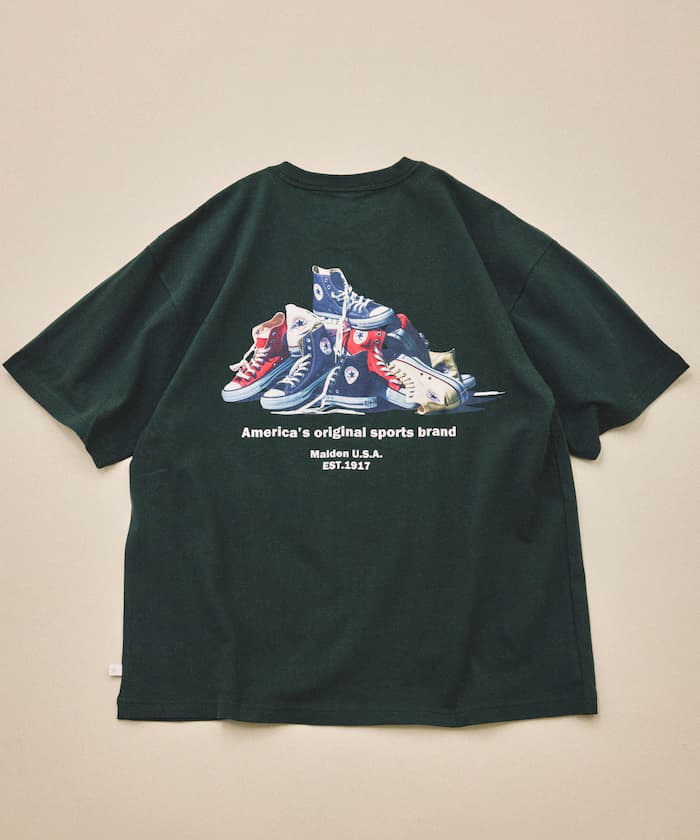 別注 Converse 鞋款背面印花圓領T恤