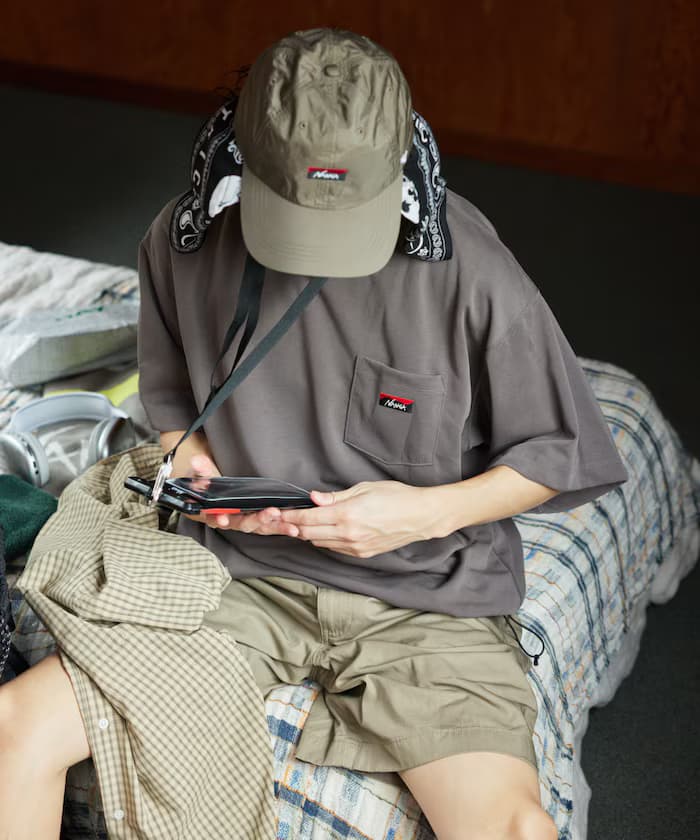 新色追加 別注 neo-PRO 束繩 ワンポイントロゴ 口袋T恤 日本製 UVカット 吸水速乾