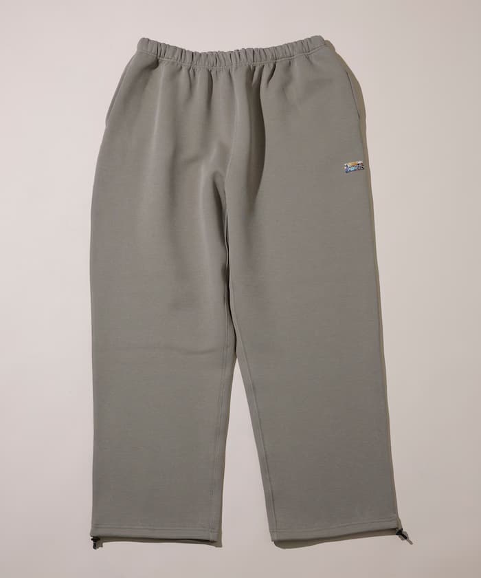 寬版空氣墊丹波布單點LOGO束繩衛衣褲子