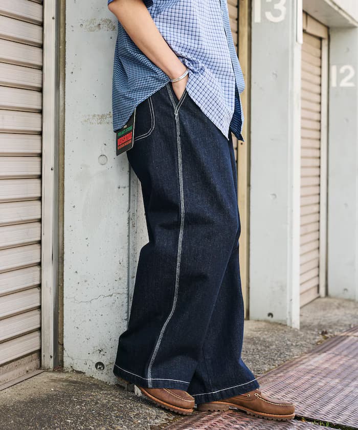 別注 SMU PT-20 DENIM WIDE WORK PANTS