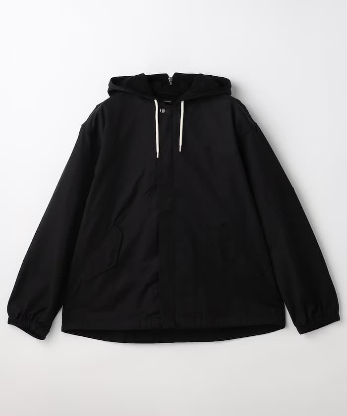 Nylon Twill Hooded Jacket