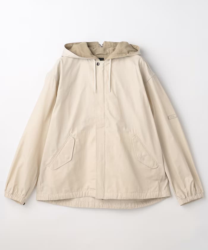 Nylon Twill Hooded Jacket