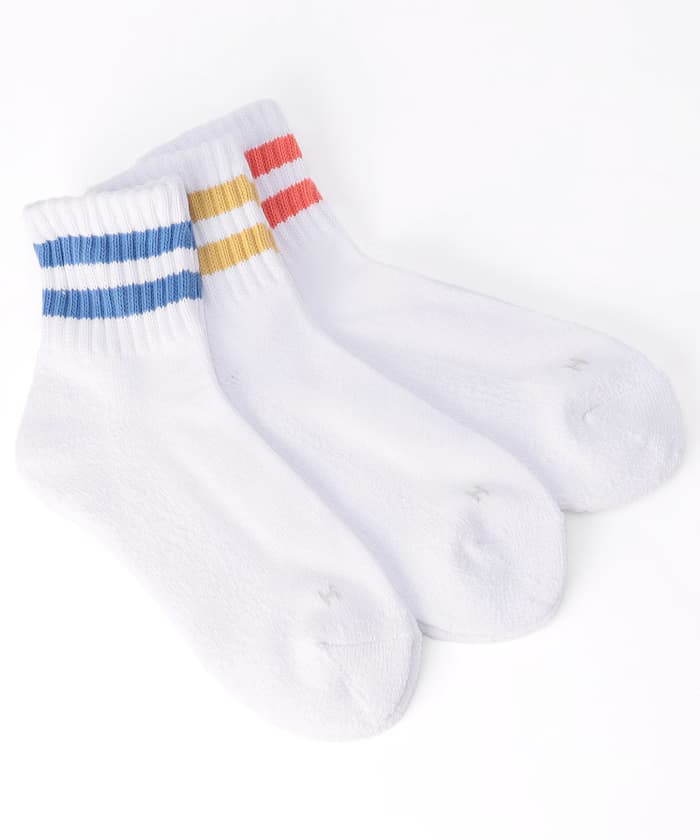 沉色線條四分之一襪(25.0-27.0cm)