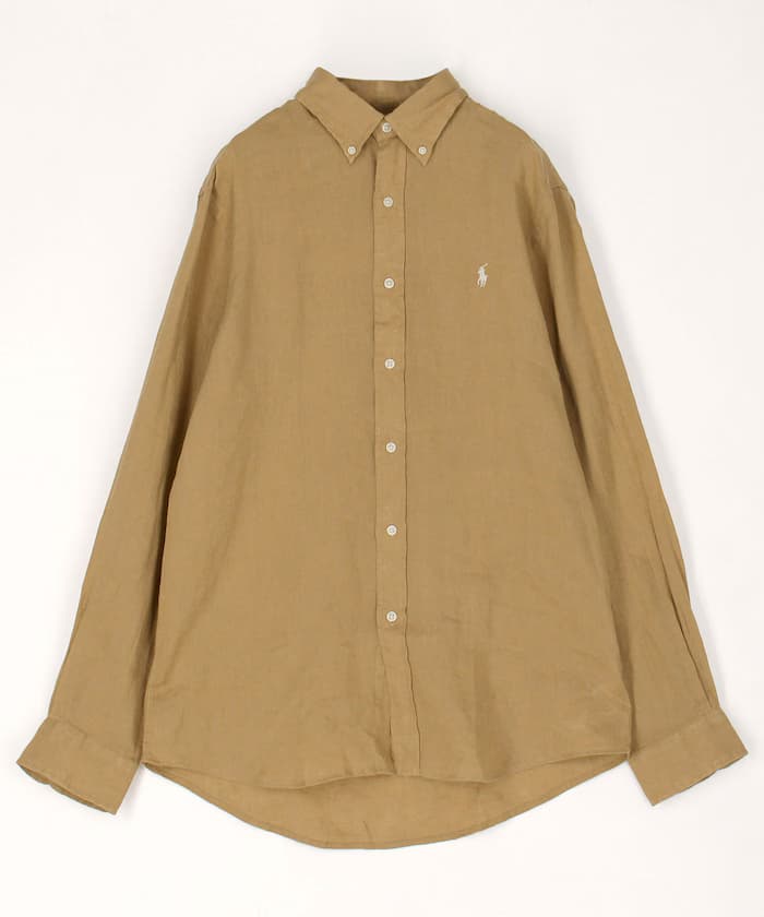 亞麻寬版Broad襯衫