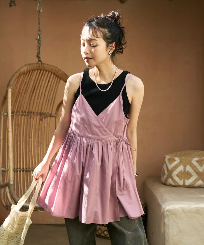 印度繞頸流蘇細肩帶吊帶背心裙