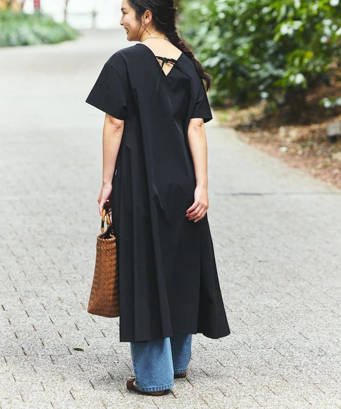 別注 UVカット 後背開口連身裙