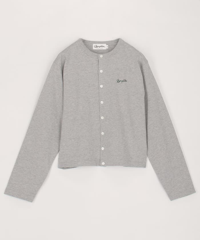 SHORT CREW NECK CARDIGAN