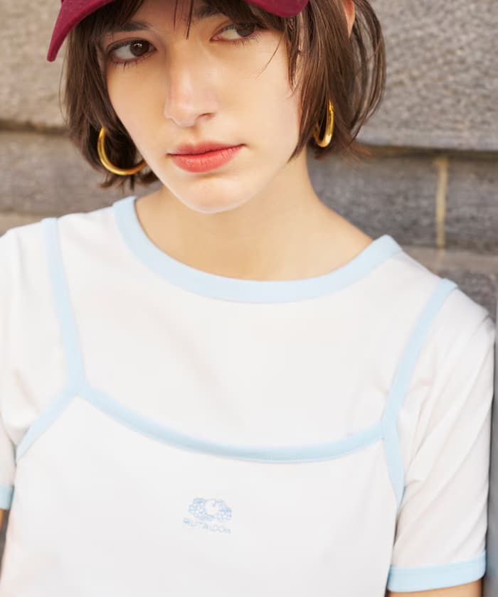 別注配色細肩帶背心