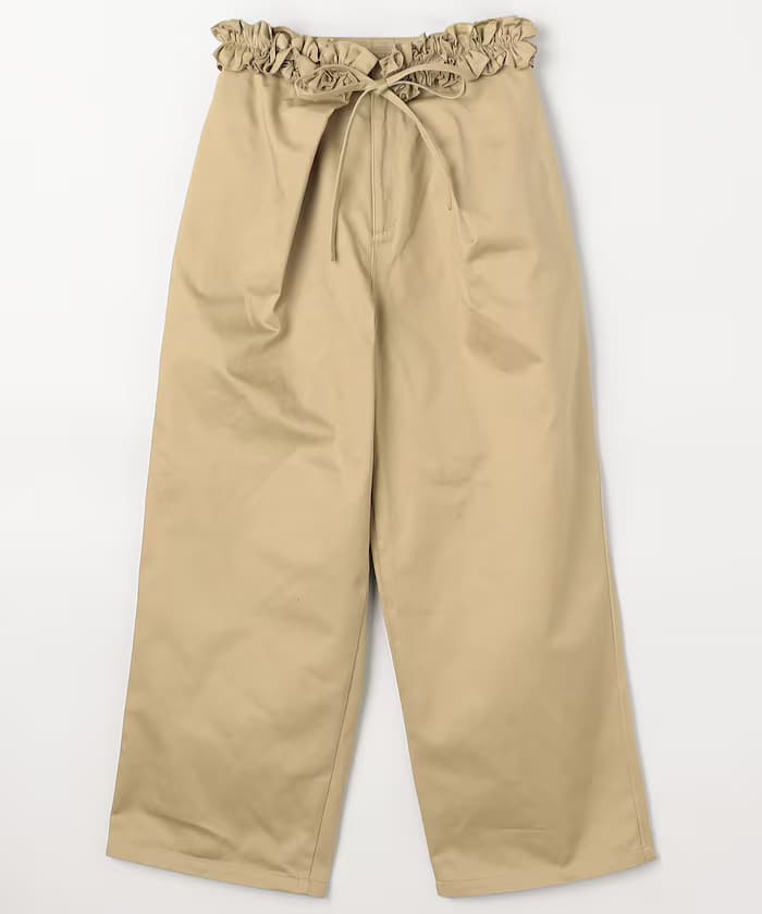 frill belt chino pants
