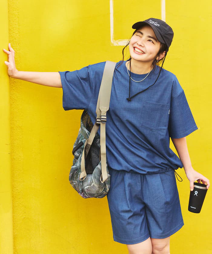 別注丹寧風短褲套裝