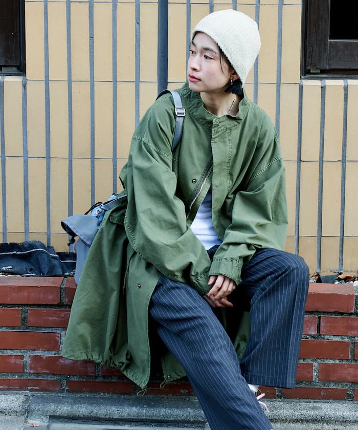 M-65 褪色加工長版莫茲大衣