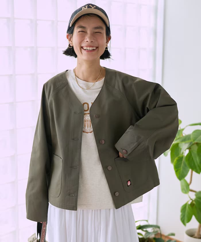 別注 無領V領外套＜套裝對應＞