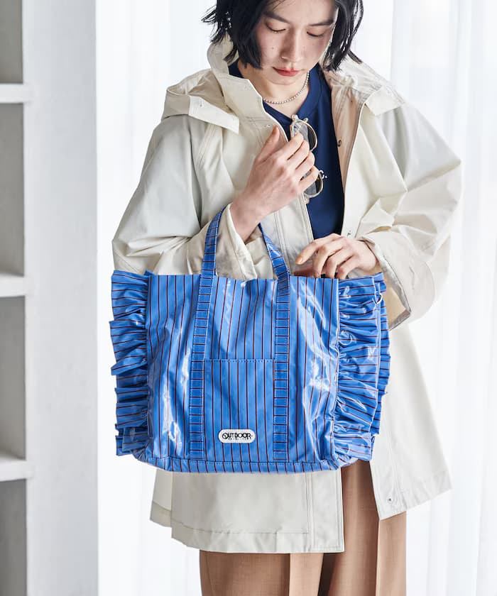 別注 2WAY 條紋 PVC 托特包/A4サイズ托特包