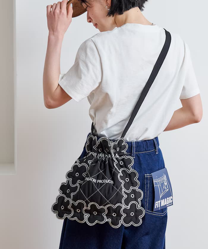 別注配色刺繡花卉側背包