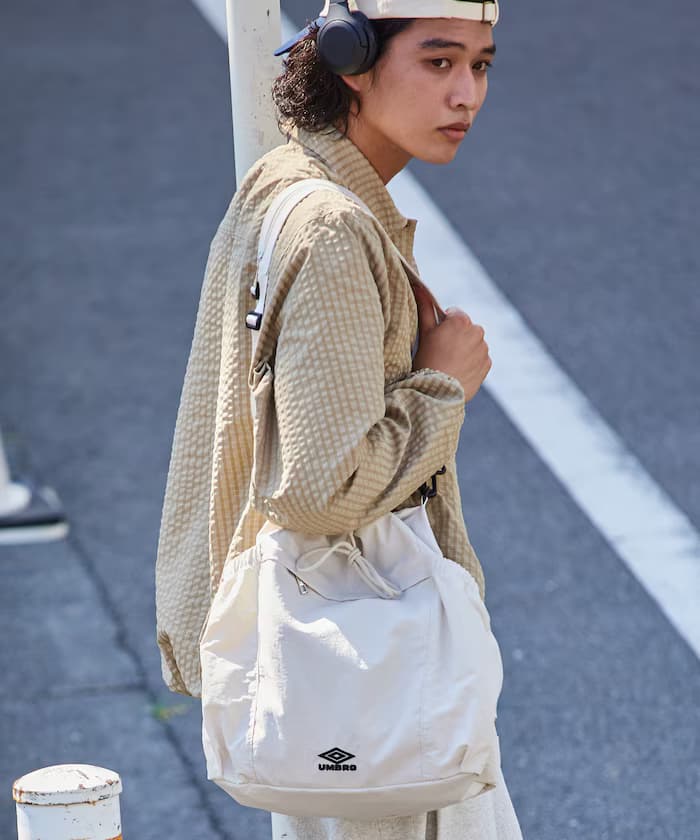 UMBRO × FREAK'S STORE 別注 多way尼龍抽繩包/後背包