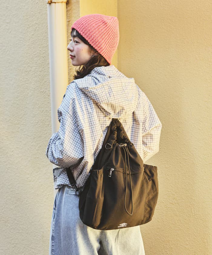 UMBRO × FREAK'S STORE 別注 多way尼龍抽繩包/後背包