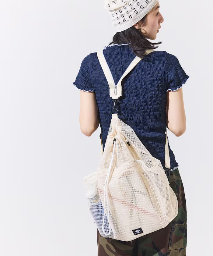 UMBRO別注多功能尼龍繩網眼包包