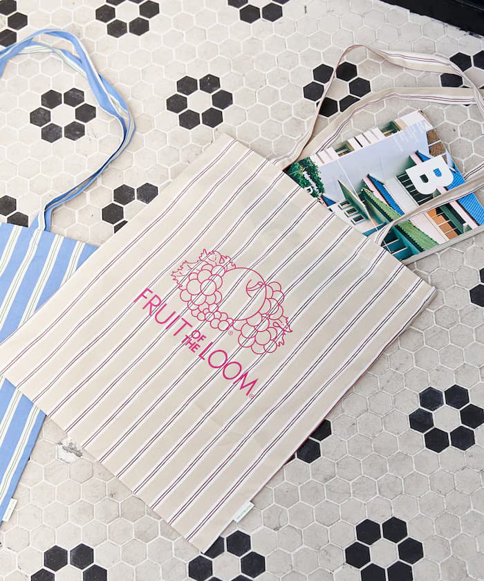 別注 多色條紋 A4尺寸 托特包