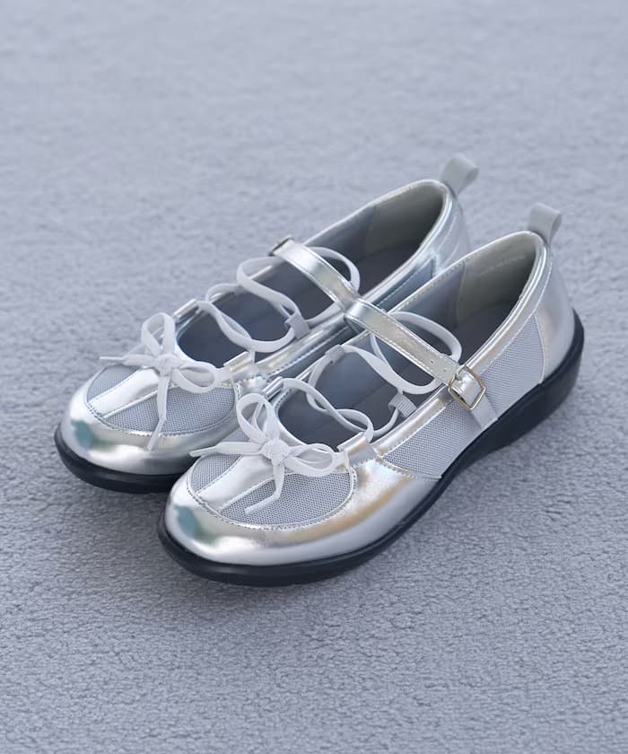 蕾絲綁帶芭蕾舞鞋