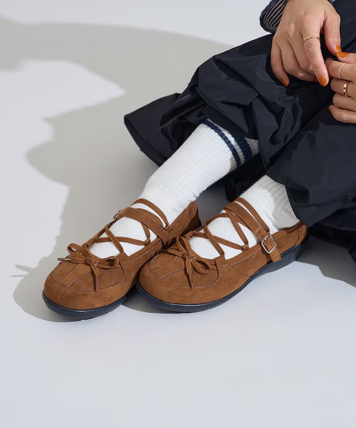 蕾絲綁帶芭蕾舞鞋