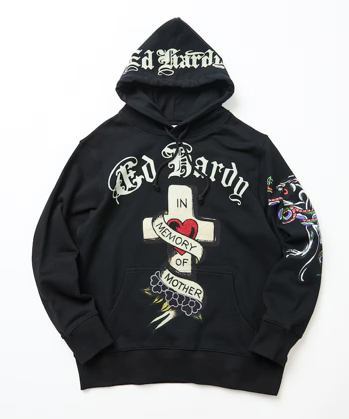 ED HARDY HEART R- STONE HOODIE 【限定展開】