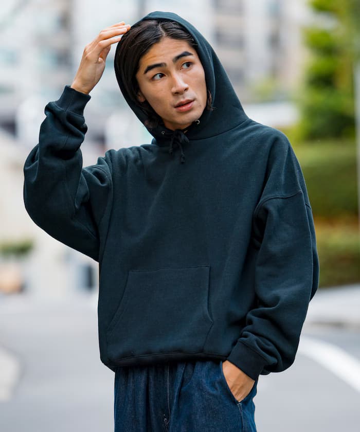 12oz 短版重磅套頭連帽衫