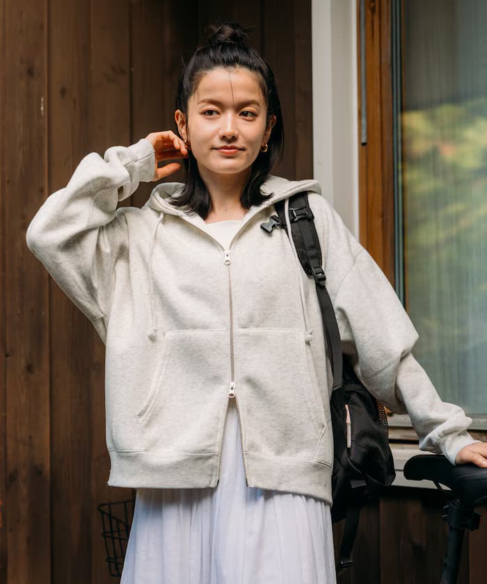 拉鏈寬版連帽衫 【限定展開】