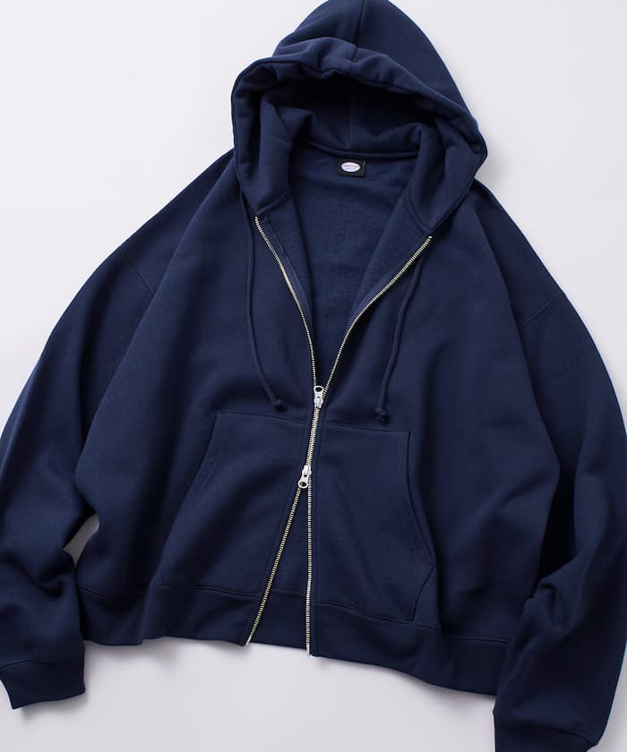 拉鏈寬版連帽衫 【限定展開】