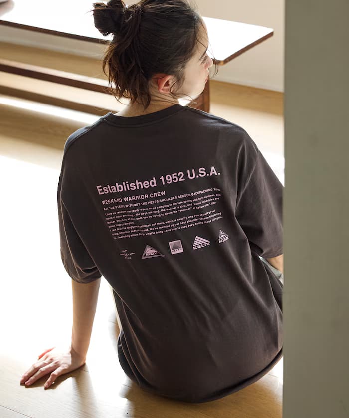 KELTY×FREAK'S STORE 別注寬版歷史標誌背印棉T恤 【限定展開】