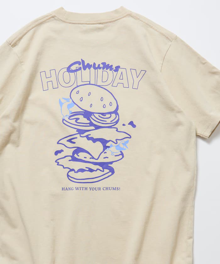 CHUMS×FREAK'S STORE 別注 布比鳥背面印花 圓領T恤/漢堡包主題 【限定展開】