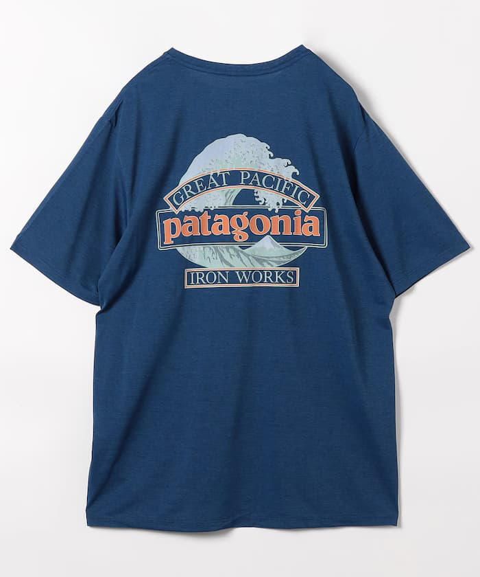 男款 Capilene Cool 日常短袖T恤（大浪圖案）【限定發售】