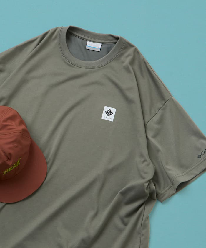 Columbia×FREAK'S STORE/哥倫比亞 別注 帝國公園 圓領 LOGO刺繡短袖T恤 【限定展開】