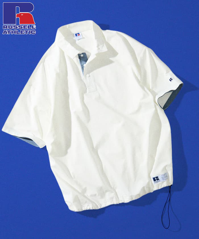 RUSSEL ATHLETIC×FREAK'S STORE 別注 寬版單點Logo 配色Polo衫 【限定展開】