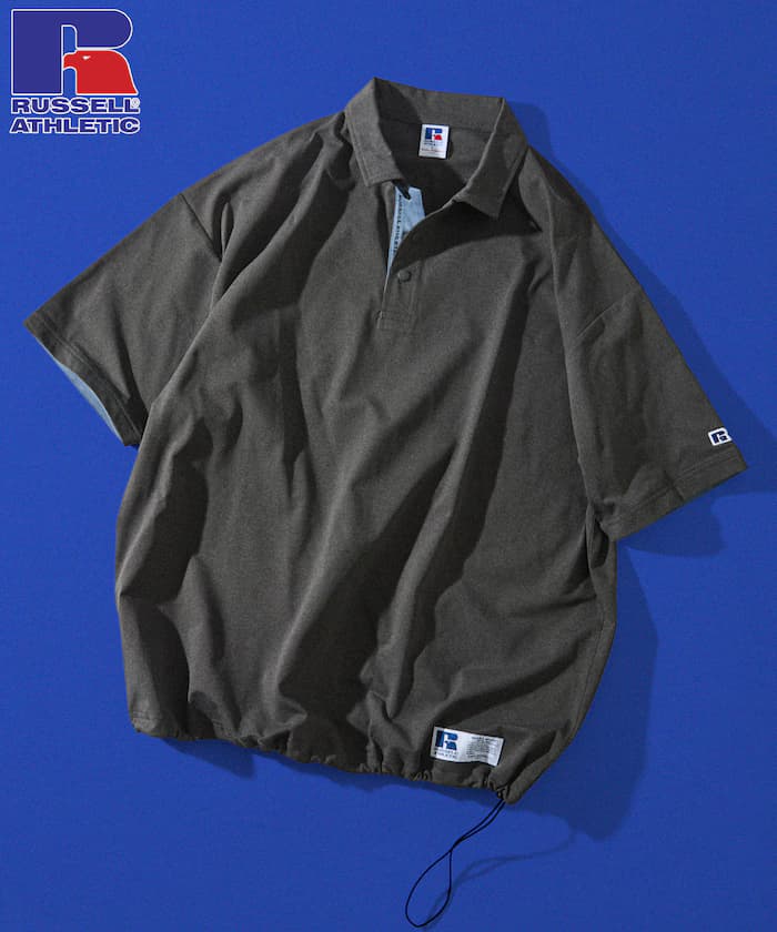 RUSSEL ATHLETIC×FREAK'S STORE 別注 寬版單點Logo 配色Polo衫 【限定展開】