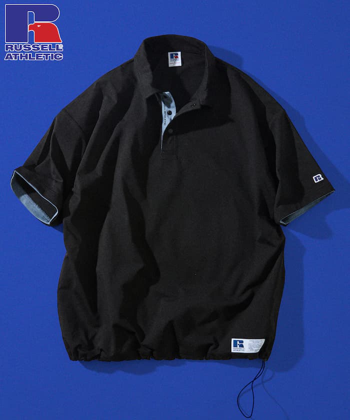 RUSSEL ATHLETIC×FREAK'S STORE 別注 寬版單點Logo 配色Polo衫 【限定展開】