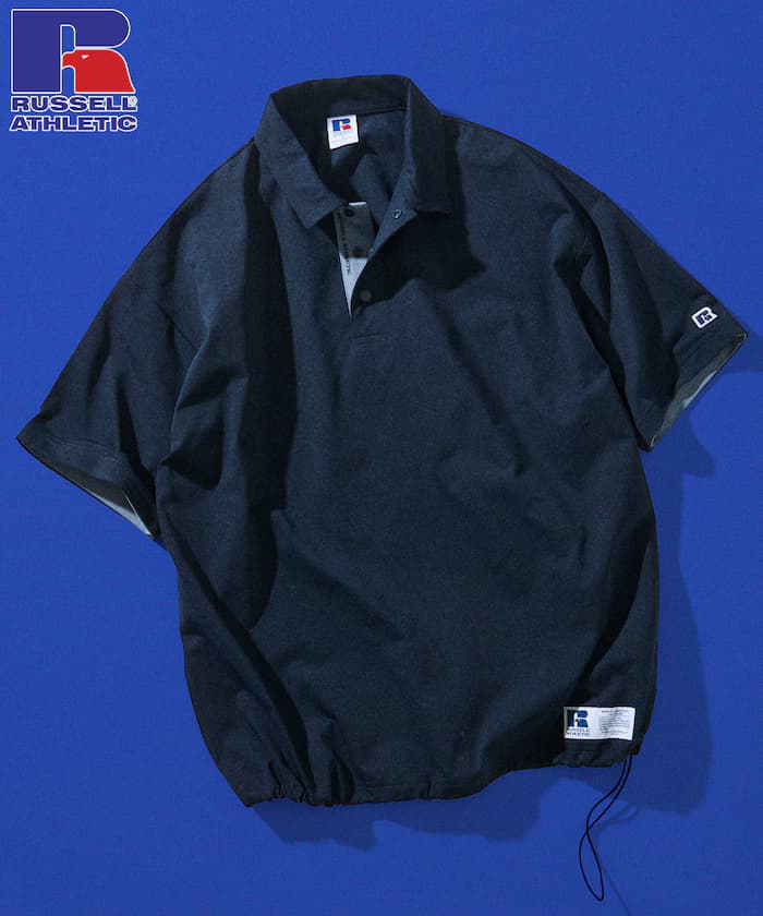 RUSSEL ATHLETIC×FREAK'S STORE 別注 寬版單點Logo 配色Polo衫 【限定展開】