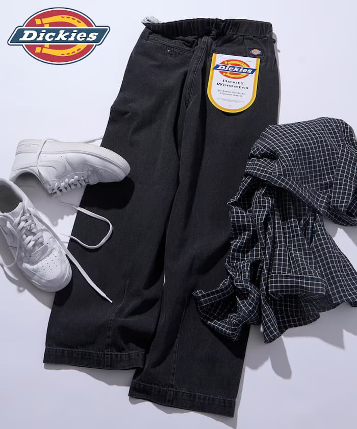 Dickies×FREAK'S STORE 別注寬版桶形褲工作褲 【限定展開】