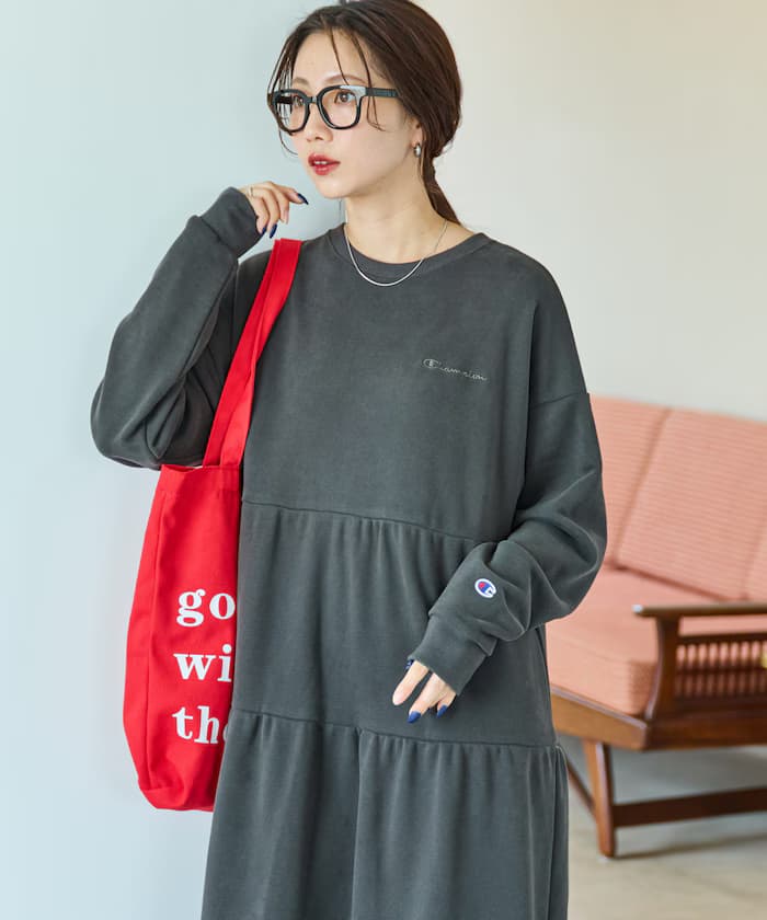 Champion × FREAK'S STORE 別注層次切替連身裙【限定展開】