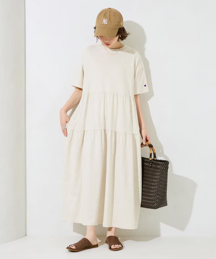 Champion × FREAK'S STORE 別注層次切替連身裙【限定展開】