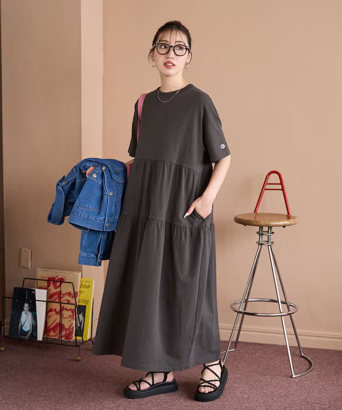 Champion × FREAK'S STORE 別注層次切替連身裙【限定展開】