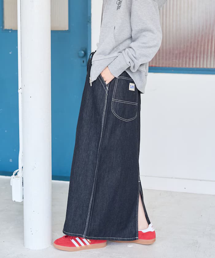 Lee × FREAK'S STORE 別注工人鬆緩牛仔裙【限定展開】