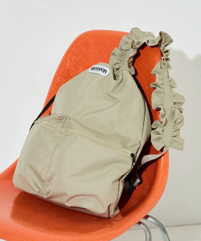 OUTDOOR PRODUCTS × FREAK'S STORE 限定別注荷葉邊皮帶ワンショルダー包包