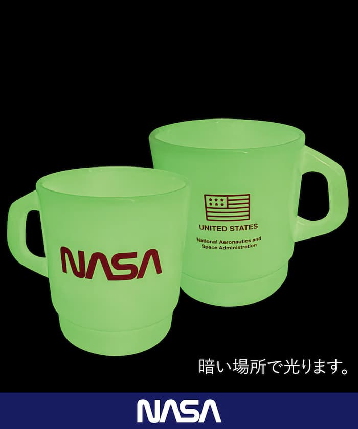 NASA 蓄光疊放馬克杯 螢光